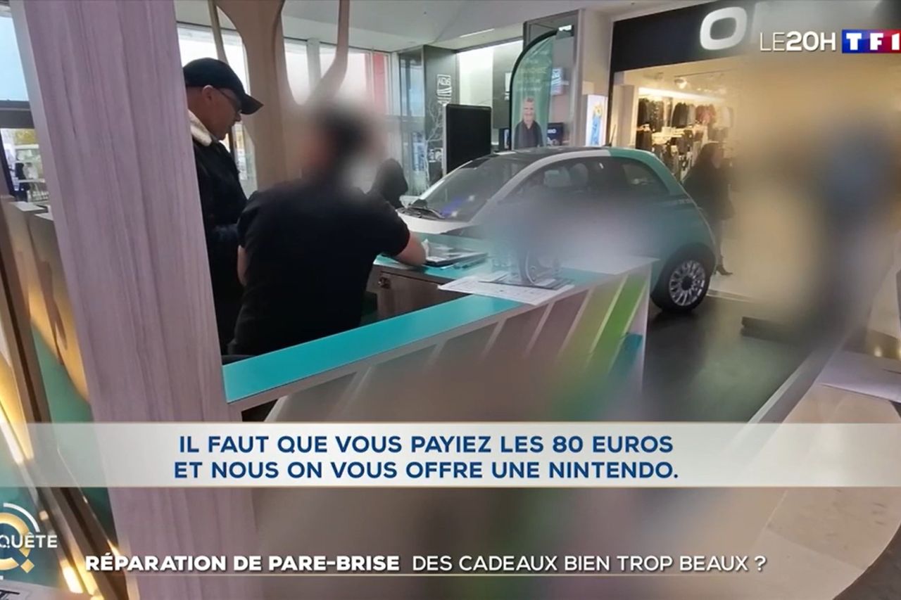 Extrait du JT de TF1 sur la réparation de pare-brise